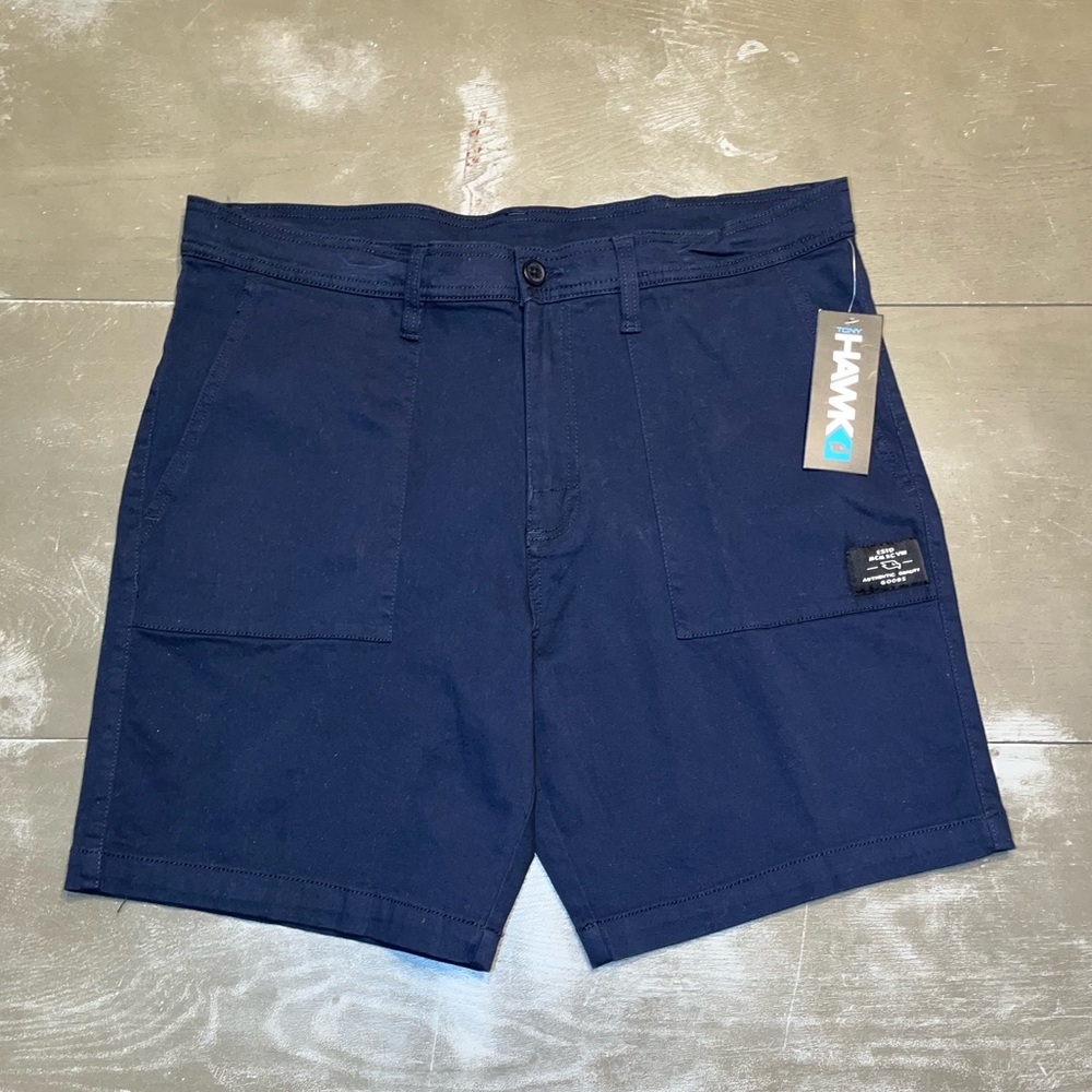Tony Hawk Navy Blue Skateboarding Skater Shorts NWT Men’s 36